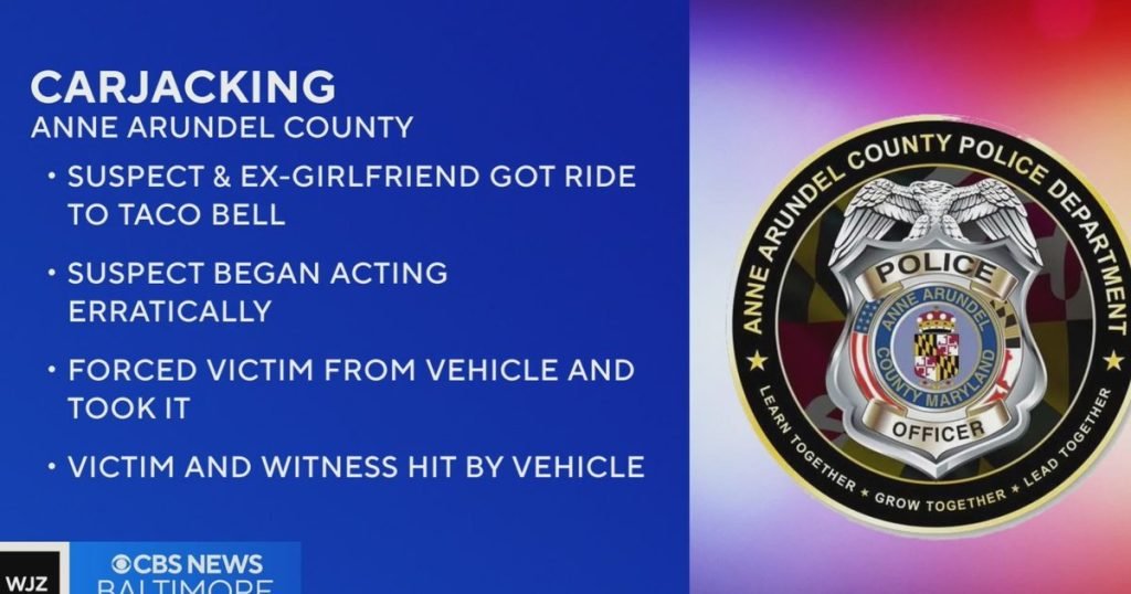 2 Hurt in Carjacking at Glen Burnie Taco Bell