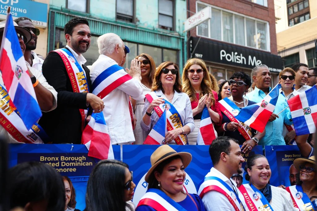 Mamdani, Espaillat Keep Distance at Dominican Day Parade