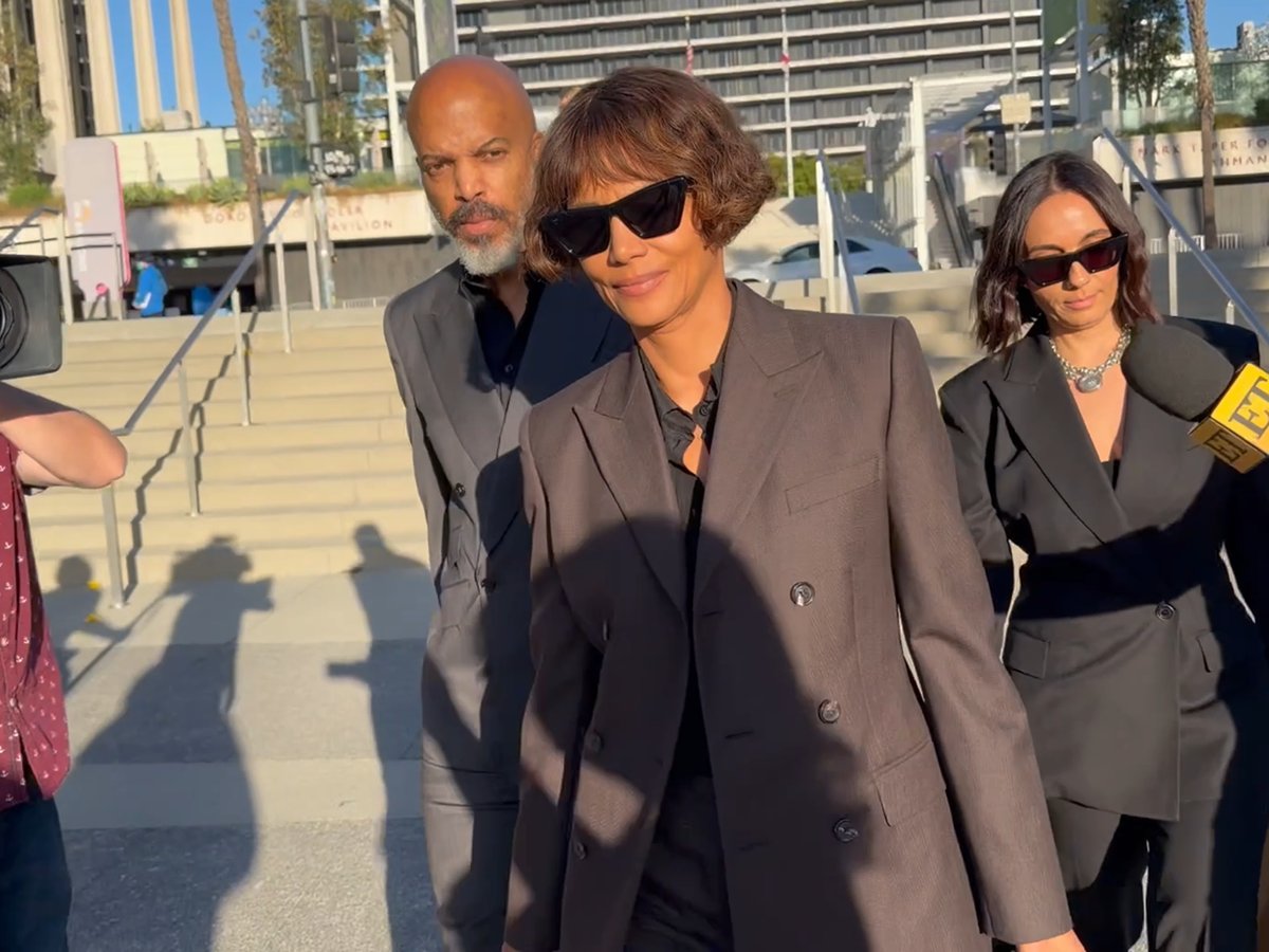 Halle Berry, Ex Olivier Martinez Mum Outside Court As Son Testifies in Custody Battle