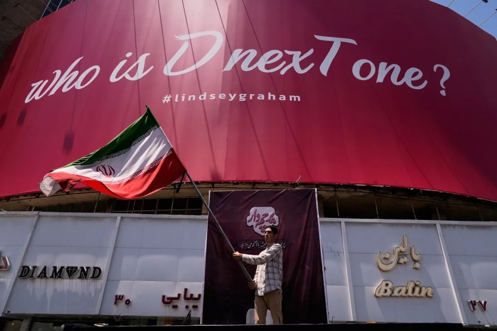 Iran Billboard Warns Trump Is “Next One” After Graham