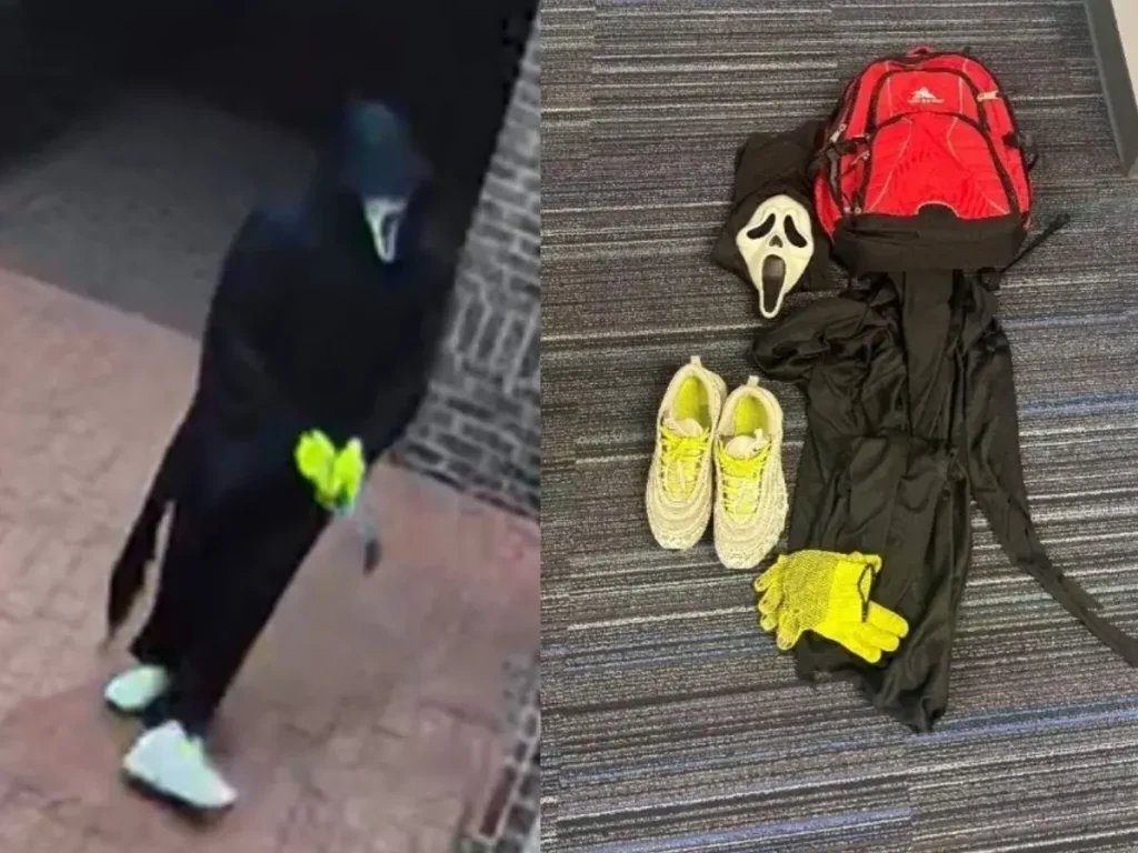 Man Arrested in ‘Scream’ Mask With Bricks