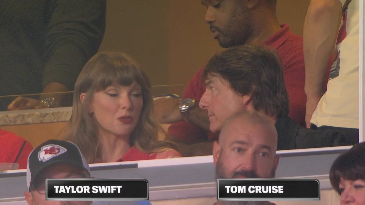 Taylor Swift, Tom Cruise share suite at Broncos-Chiefs