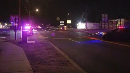 Car going fast hits pedestrian, person dies