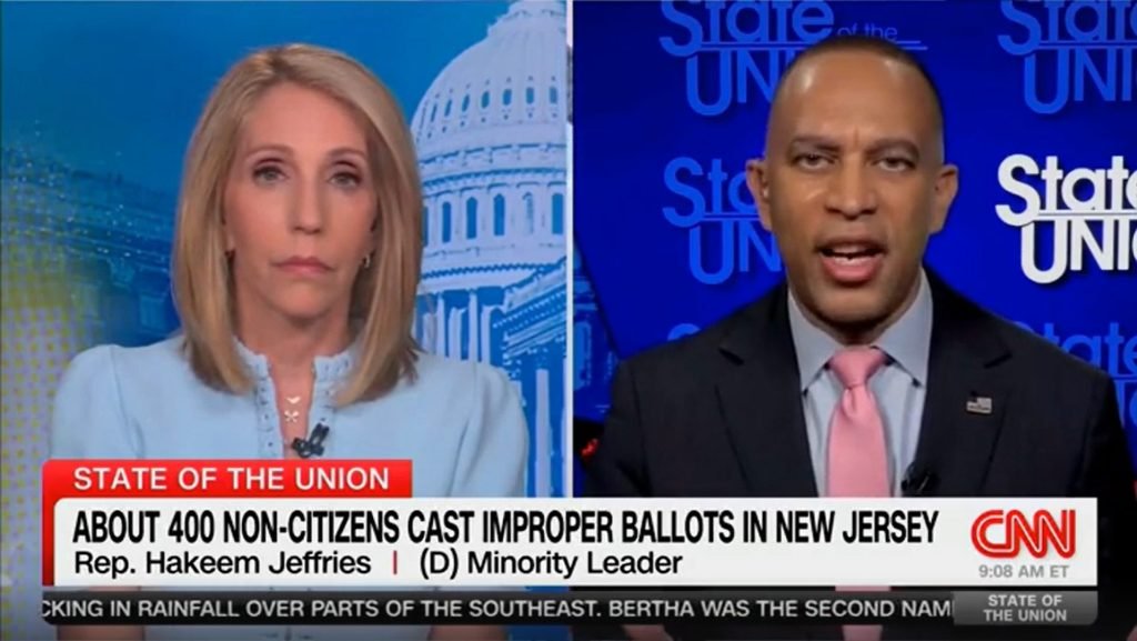 Jeffries Dodges Question on 6,600 Illegal Voters