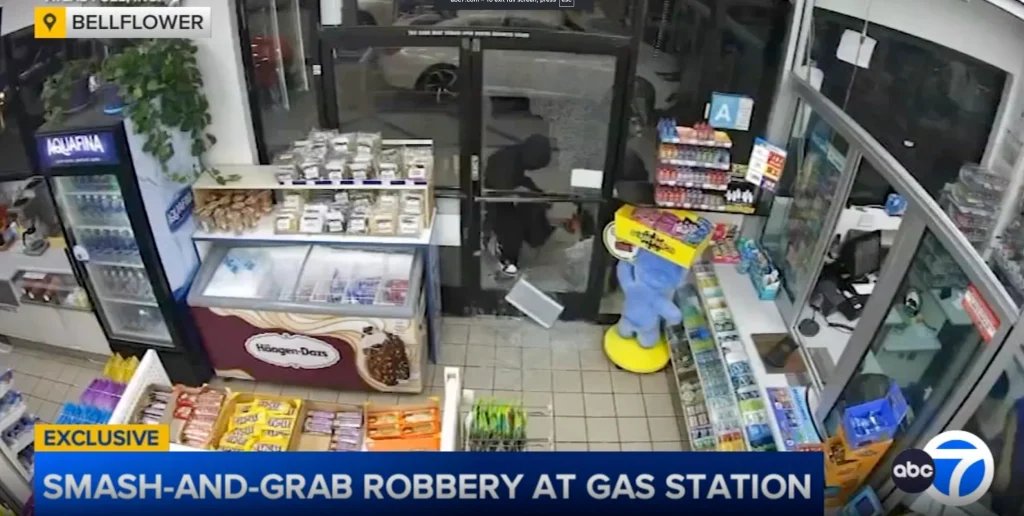 Dozens of masked thieves swarm LA store in 30 seconds
