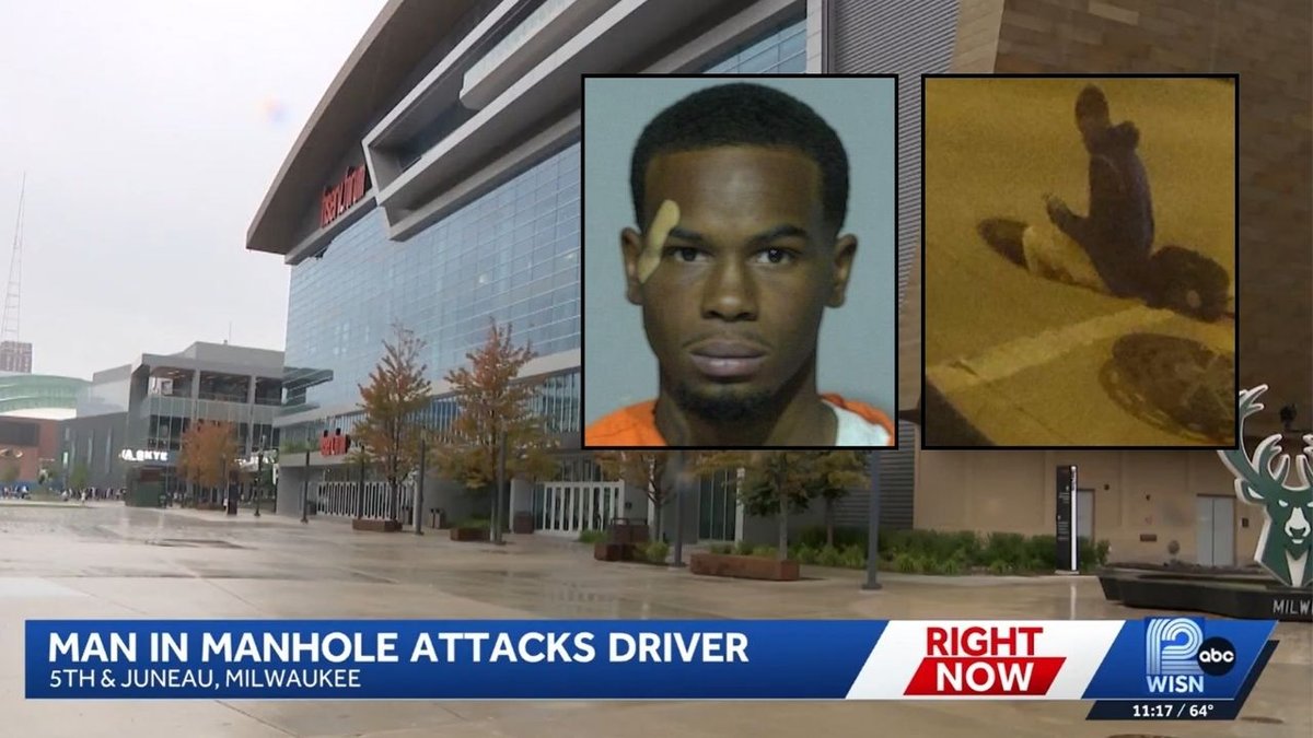 Man crawled out of a manhole before threatening to kill a shuttle driver then attacking her co-worker: Police