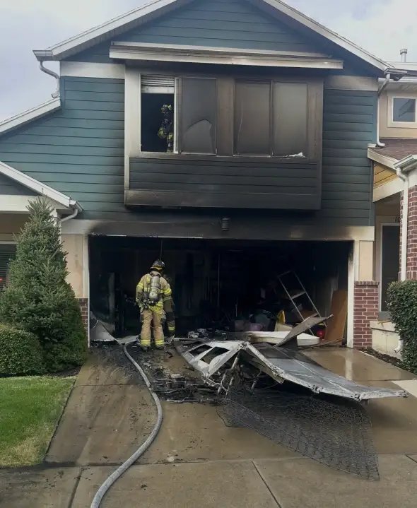 Garage fire started by fake battery charger