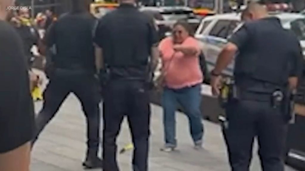 NYPD Confronts Armed Woman in Times Square Stabbing Incident