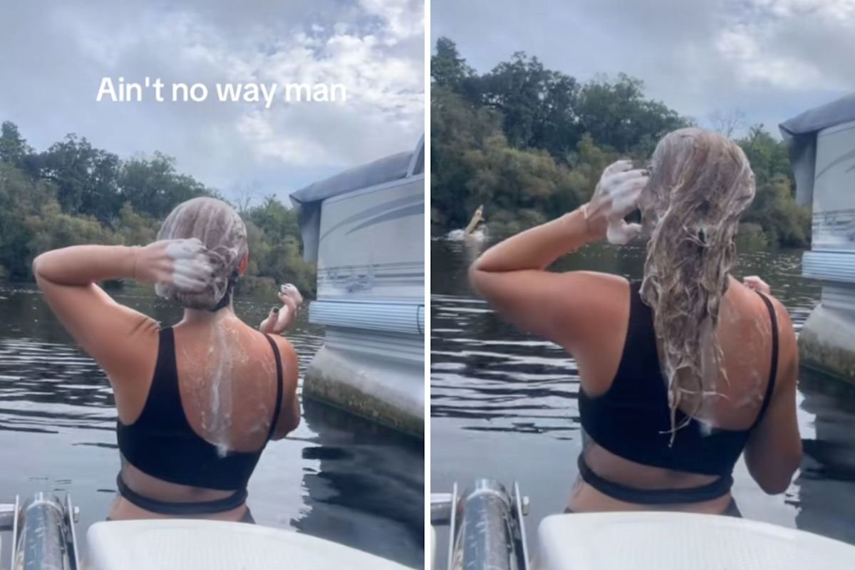 Woman Films Herself Bathing in a River—Then Realizes She Wasn’t Alone