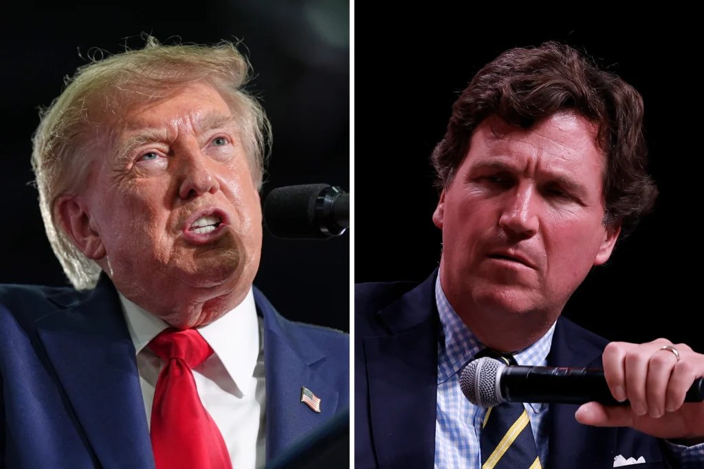 Trump Attacks Tucker Carlson’s Third Party Plan