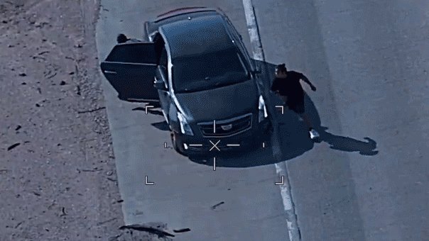 Smuggler carjacks civilian at gunpoint after 100-mph chase