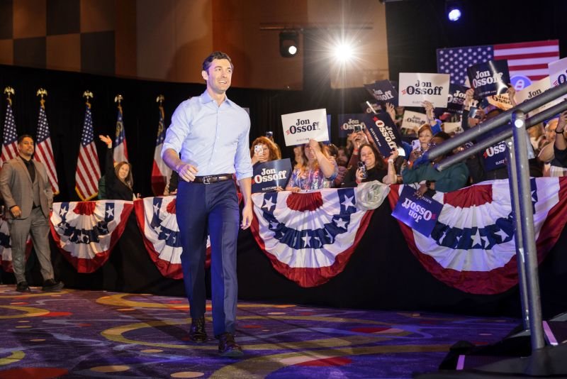Ossoff Calls Trump a “Draft-Dodging Crook President”