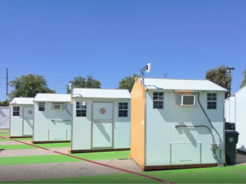 LA Opens 200-Tiny Home Village for Homeless