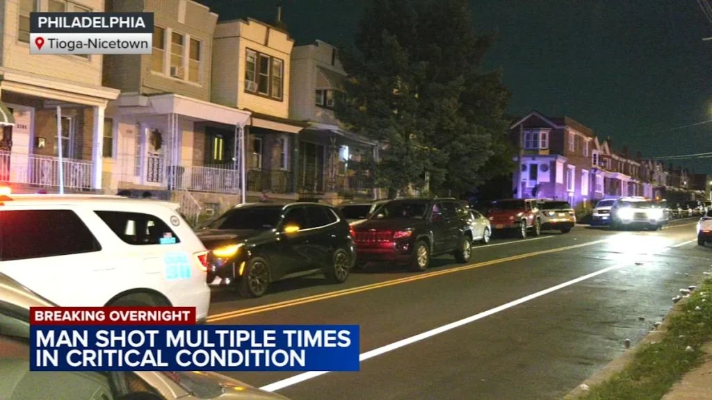 Man shot multiple times in Philadelphia, critical condition
