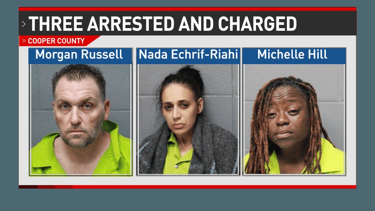 Three Arrested After Burglary in Cooper County