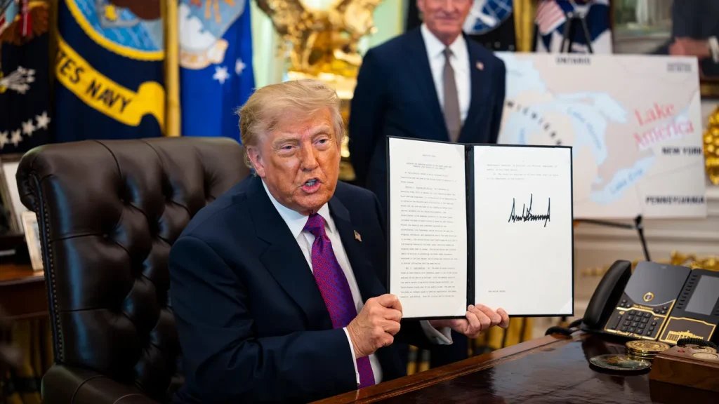 Trump Renames Lake Ontario to “Lake America”