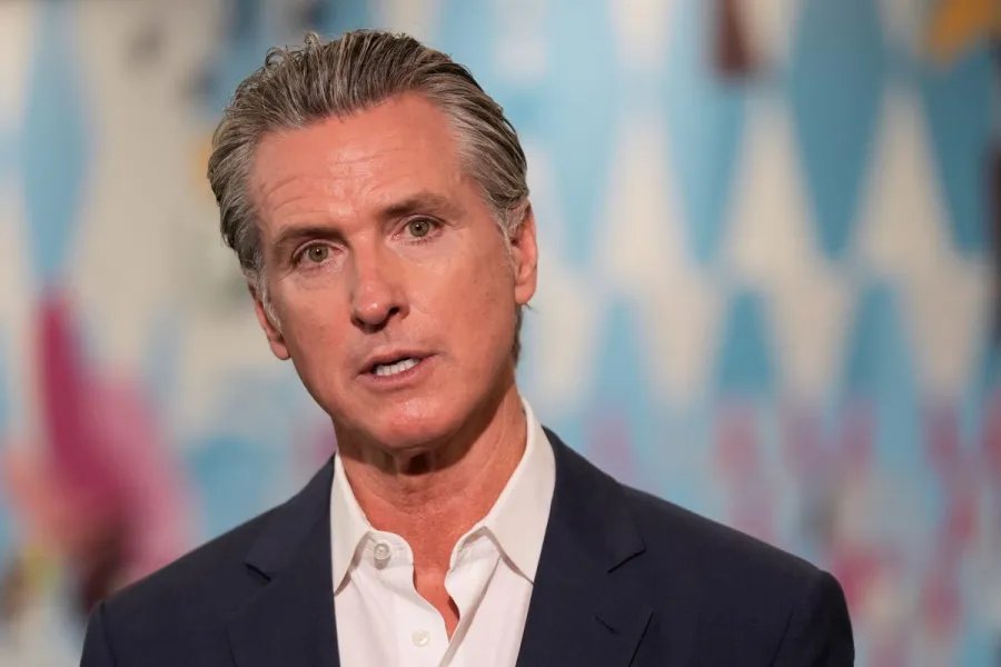 Newsom: Trump’s speech missing only ‘tin foil hat’