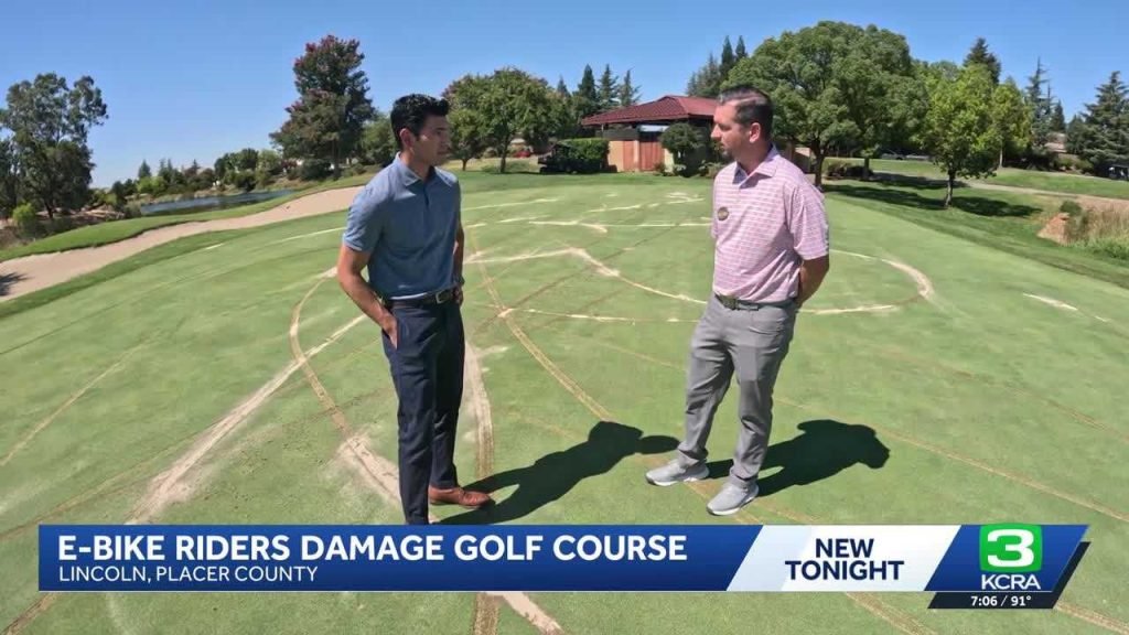 E-bike riders carved $15K damage into golf green