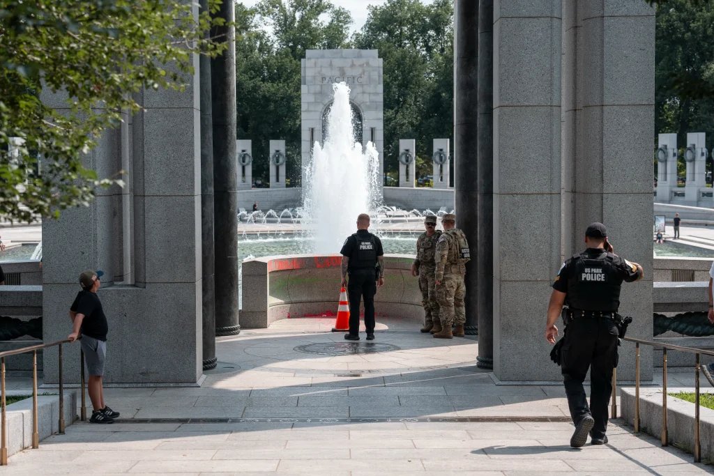 Woman indicted for vandalizing WWII memorial