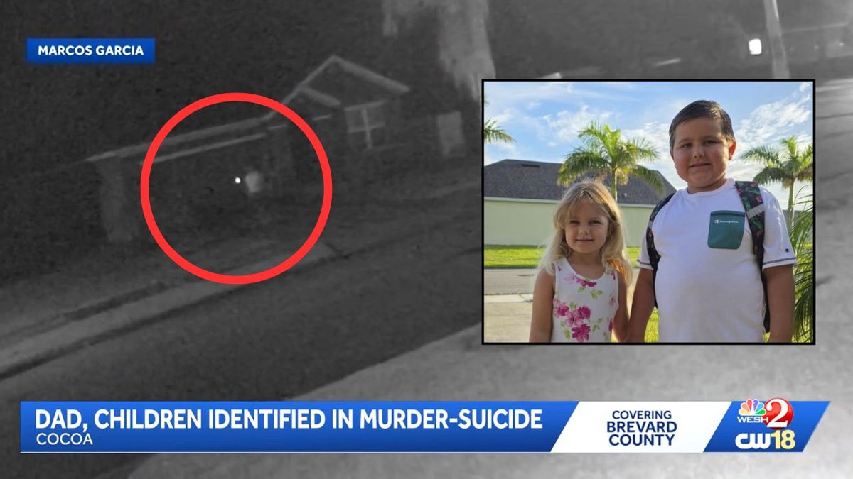 Dad captured on camera with flashlight around house hours before mom finds 2 children dead during custody exchange, police say