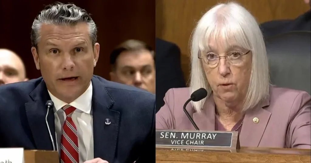 Hegseth and Murray Clash Over $67B Iran War Funding