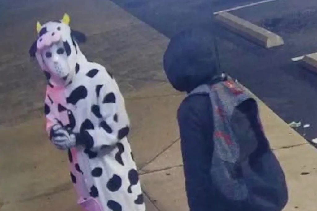 Burglar in cow onesie steals vapes in Tennessee
