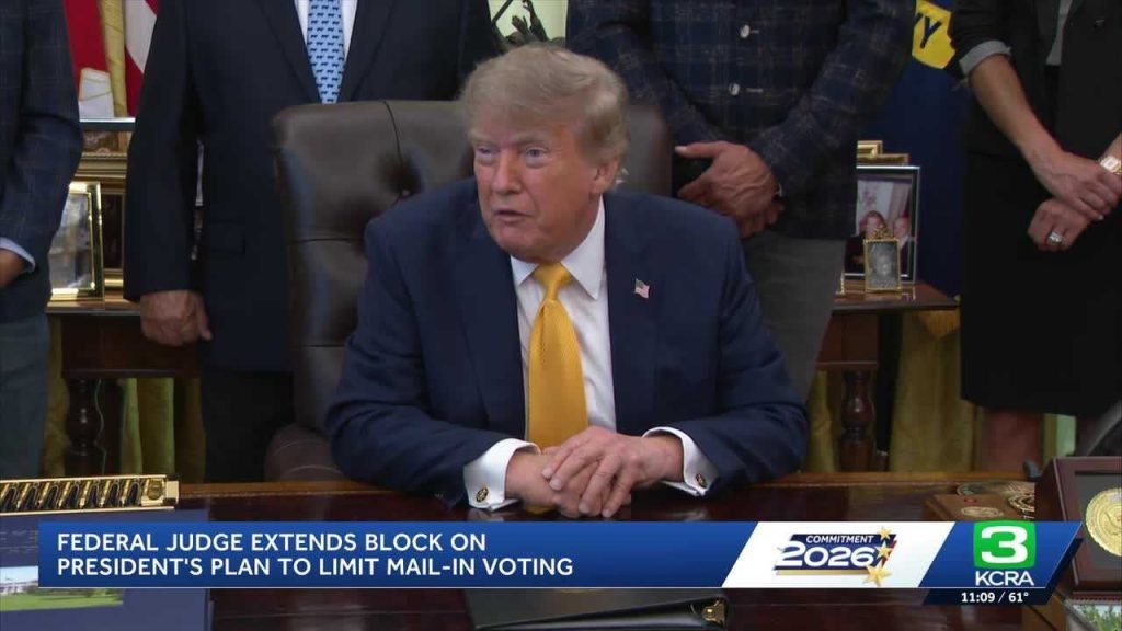 Judge Blocks Trump’s Mail-In Voting Order in California
