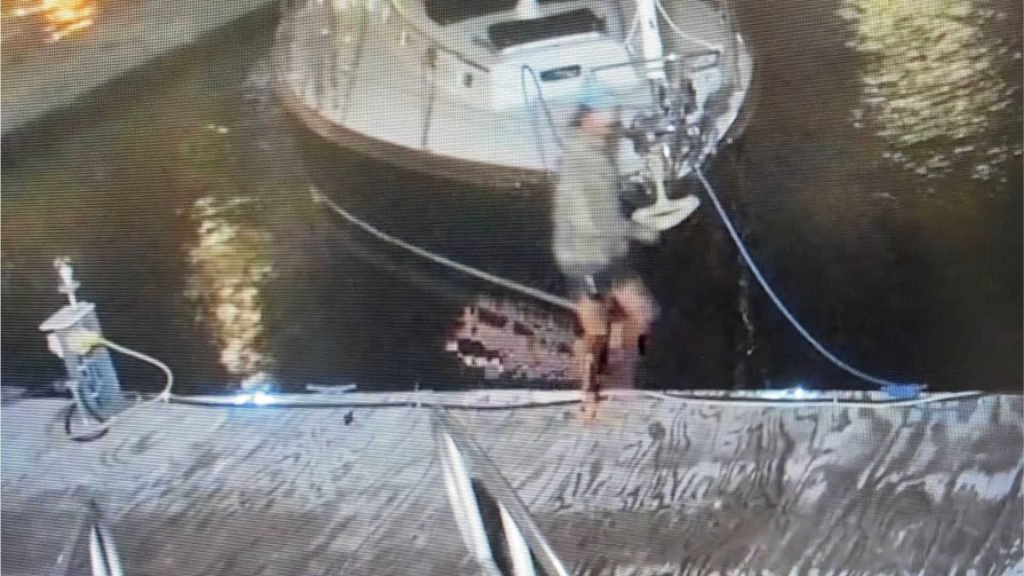 Man on stolen boat shot dead after firing at police