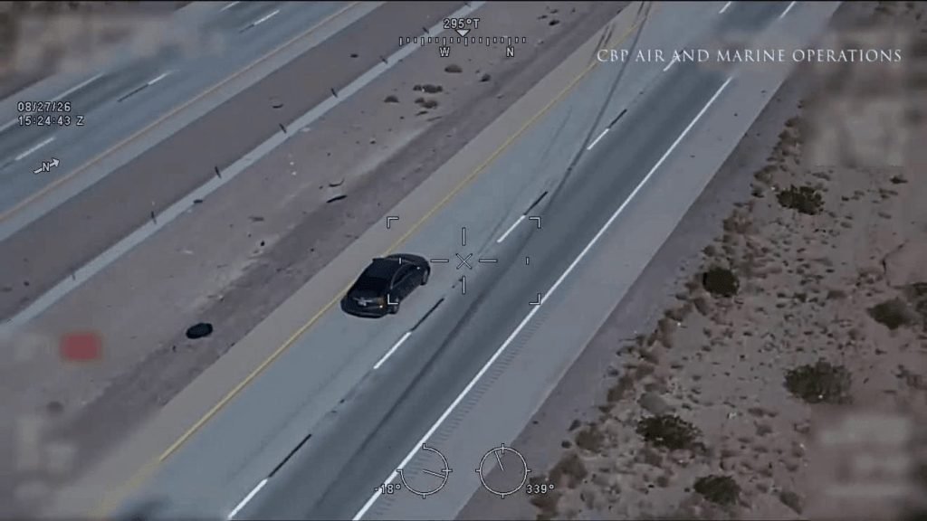 Smuggler Crashes 100+ MPH Chase, Tries Carjacking at Gas Station