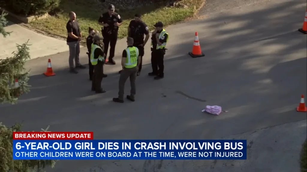 School bus hits 6-year-old girl in Illinois