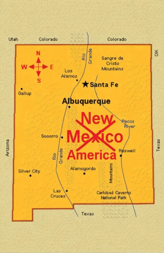 Trump Posts Map Renaming New Mexico ‘New America’