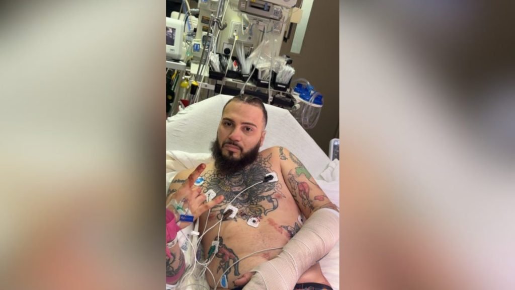 Influencer charged after stabbing during child predator sting