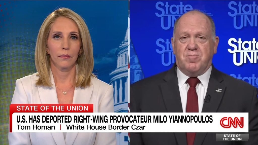 Homan Defends Quick Deportation of Yiannopoulos
