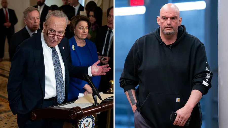 Schumer Urges Fetterman to Stay in Democratic Caucus