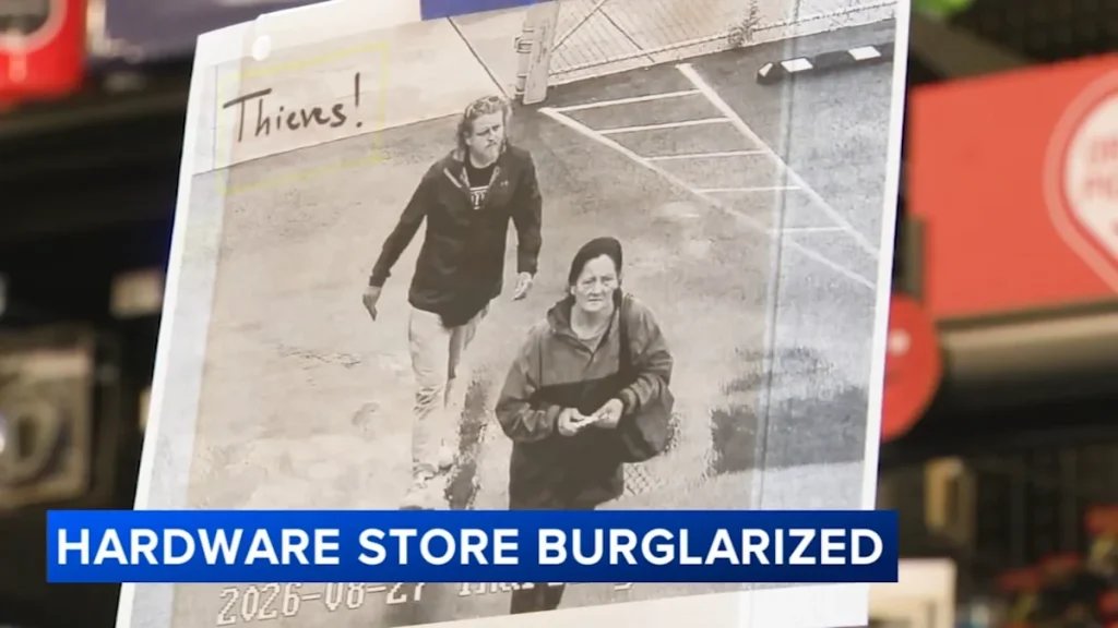 Hardware store thieves returned twice in one day