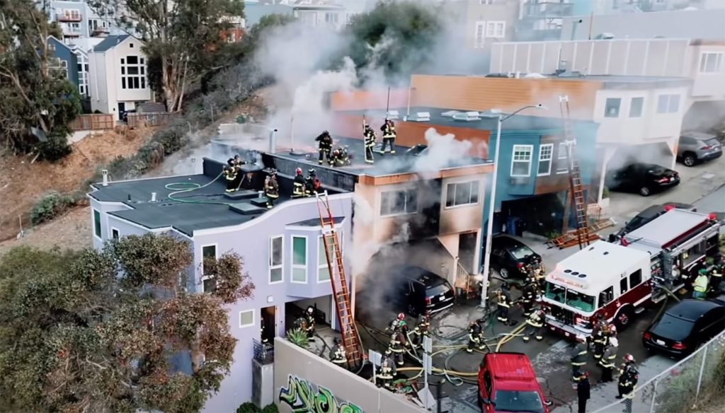 Firefighters Injured, Family Displaced in Bernal Heights Blaze