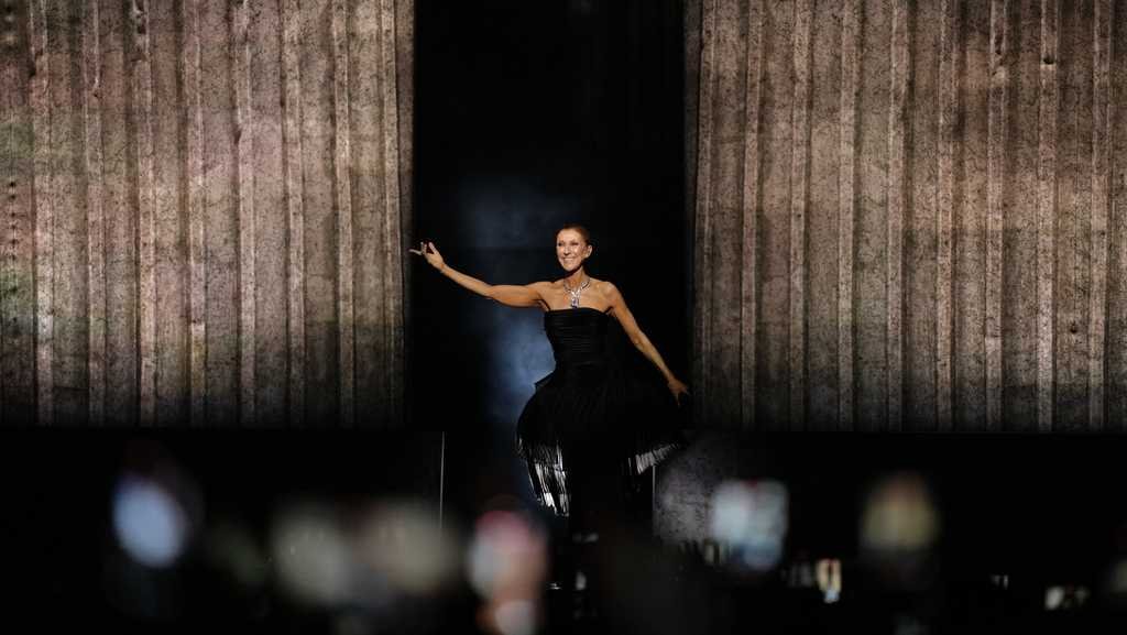 Celine Dion hosts emotional concert in Paris