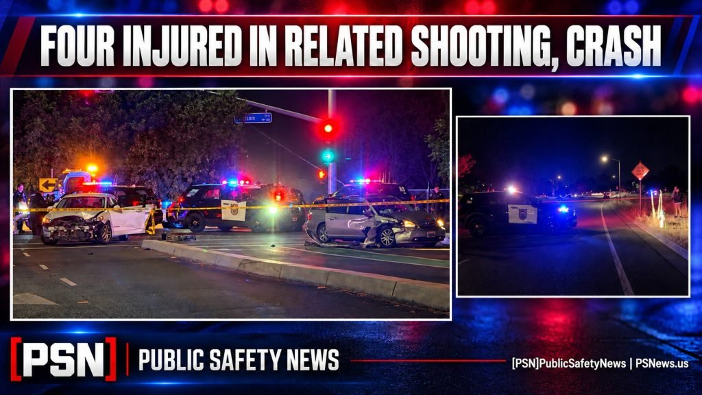 Four Shot Near Sacramento Park, Related Crash Miles Away
