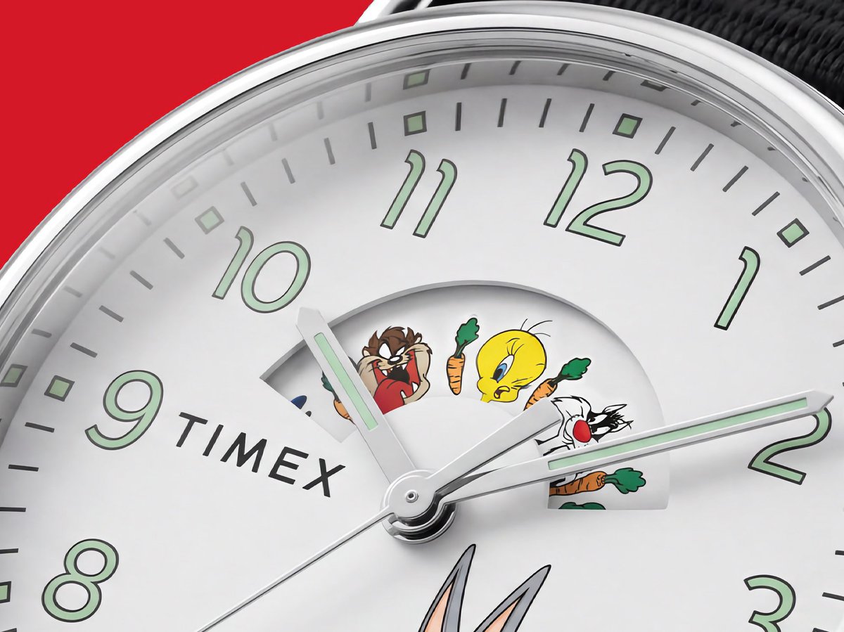 Timex’s affordable new Waterbury features a rotating disc of Looney Tunes characters