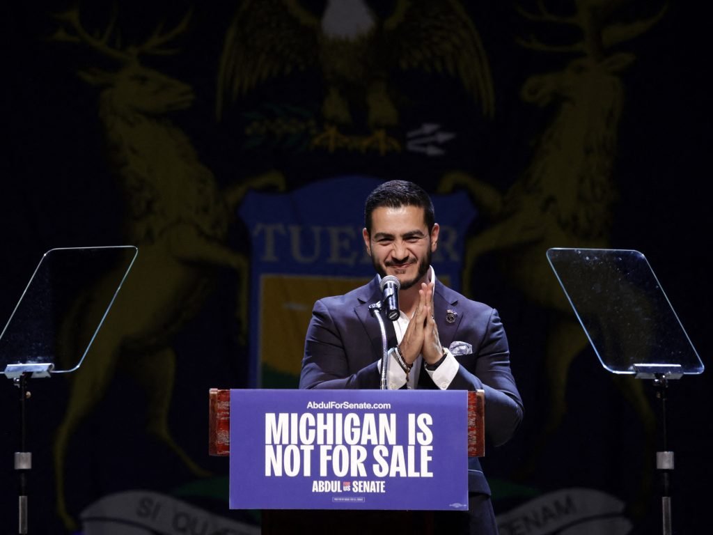 El-Sayed Wins Michigan Primary, Faces Rogers in Fall
Description: Abdul El-Sayed defeated Rep. Haley Stevens in Michigan’s Democratic Senate primary and will challenge Republican Mike Rogers for the seat being vacated by Sen. Gary Peters. Democrats view this race as critical to regaining Senate control. The general election is in November.

LINK: https://www.npr.org/2026/08/06/g-s1-137574/up-first-newsletter-anthony-fauci-erica-schwartz-abdul-el-sayed-las-vegas-economy-stewart-rhodes

R