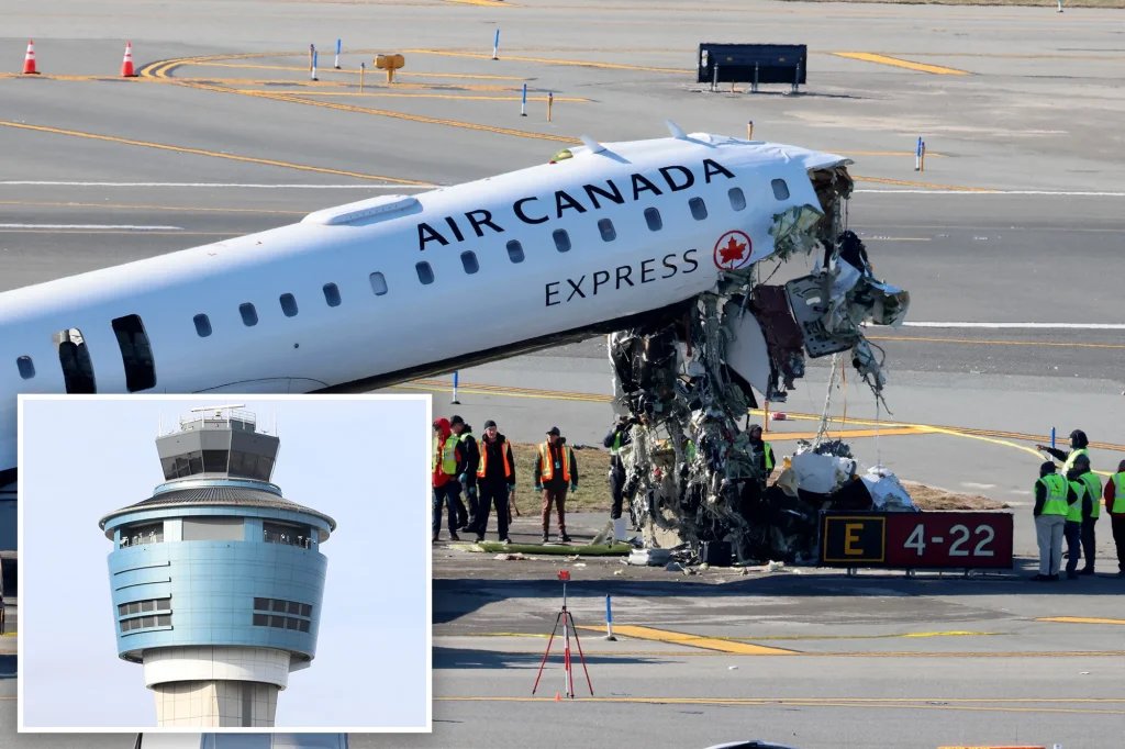 Controllers left early before deadly LaGuardia crash