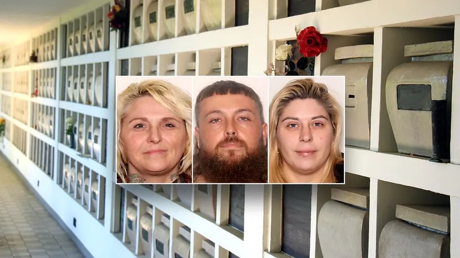 3 arrested for stealing from cemetery urns across US