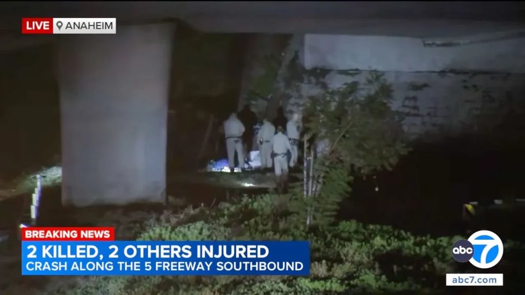 2 ejected, killed in I-5 crash near Anaheim