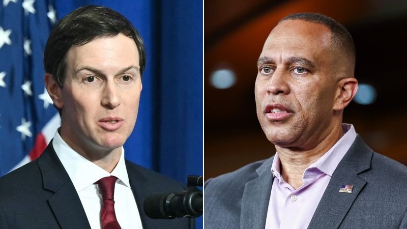 Kushner Meets Jeffries to Plan White House-Democrat Talks