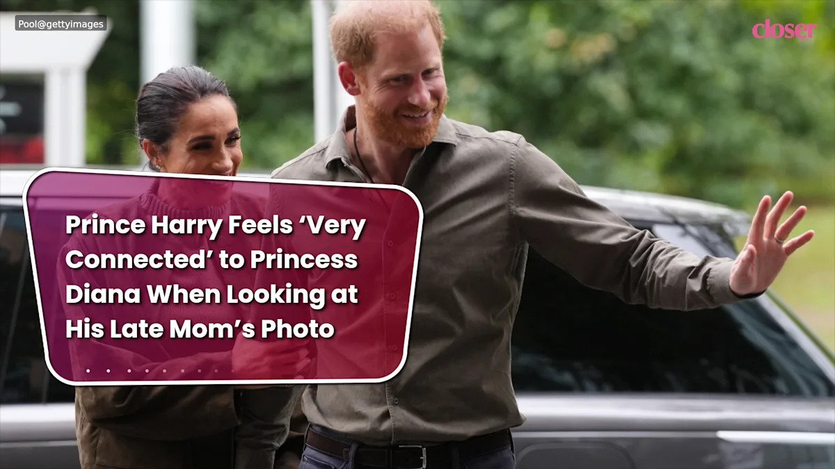 Prince Harry Feels ‘Very Connected’ to Princess Diana When Looking at His Late Mom’s Photo