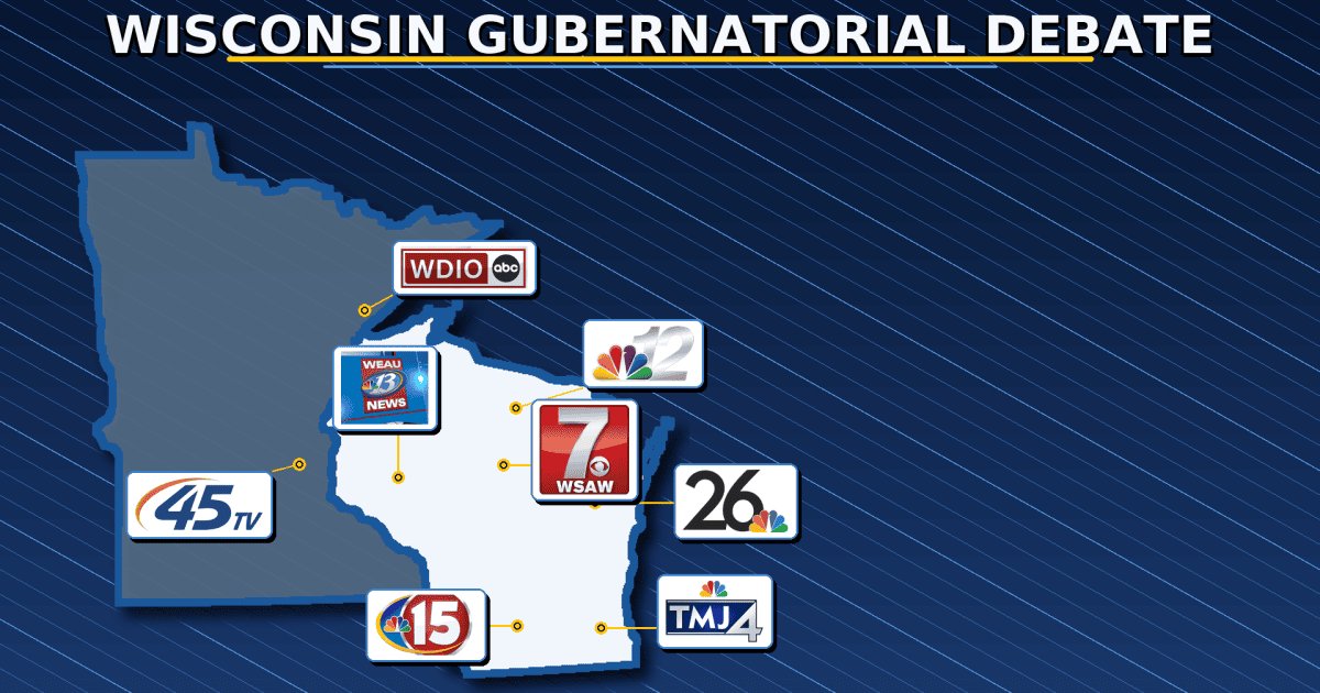 Wisconsin Governor Debate Set for Oct. 8