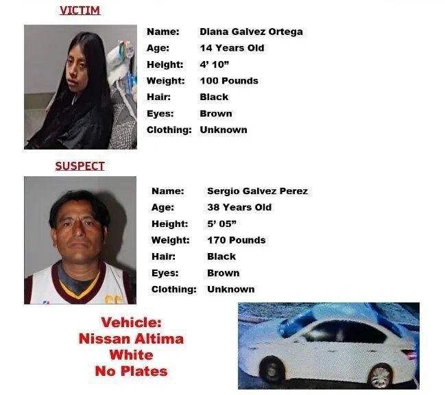 Amber Alert Issued as 14-Year-Old Diana Ortega Remains Missing