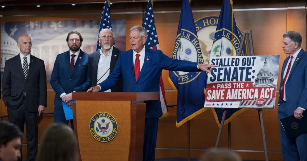Trump’s Voting Bill Stalls in Senate Before Recess