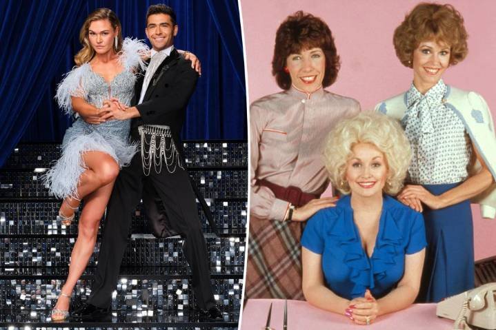 Julia Stiles pays tribute to Dolly Parton during 'Dancing With the Stars' debut with epic '9 to 5' performance
