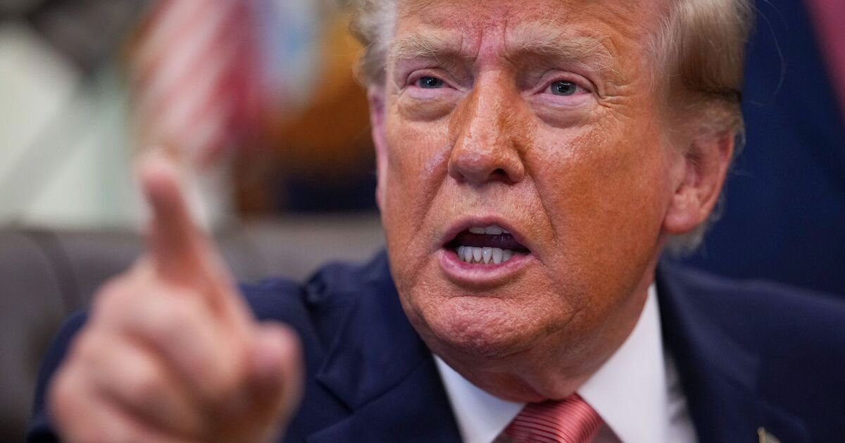 Trump snaps 'are you a sick person?' as he warns reporter to 'be careful' in furious clash